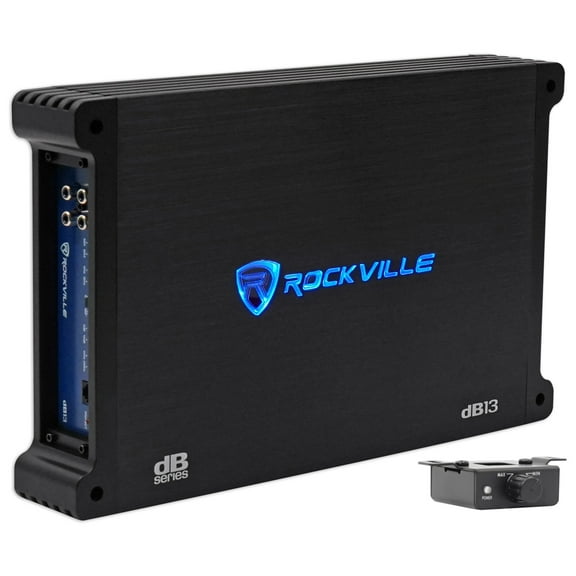 Rockville dB13 3000 Watt Peak/750w RMS Mono 2 Ohm Amplifier Car Amp