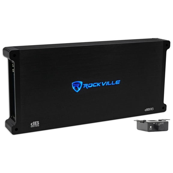 Rockville dB16 8000 Watt Peak/2000w RMS Mono 2 Ohm Amplifier Car Audio Amp