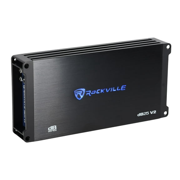 Rockville dB25 v2 3000w Peak/750w RMS 2 Channel Amplifier Compact Car Stereo Amp