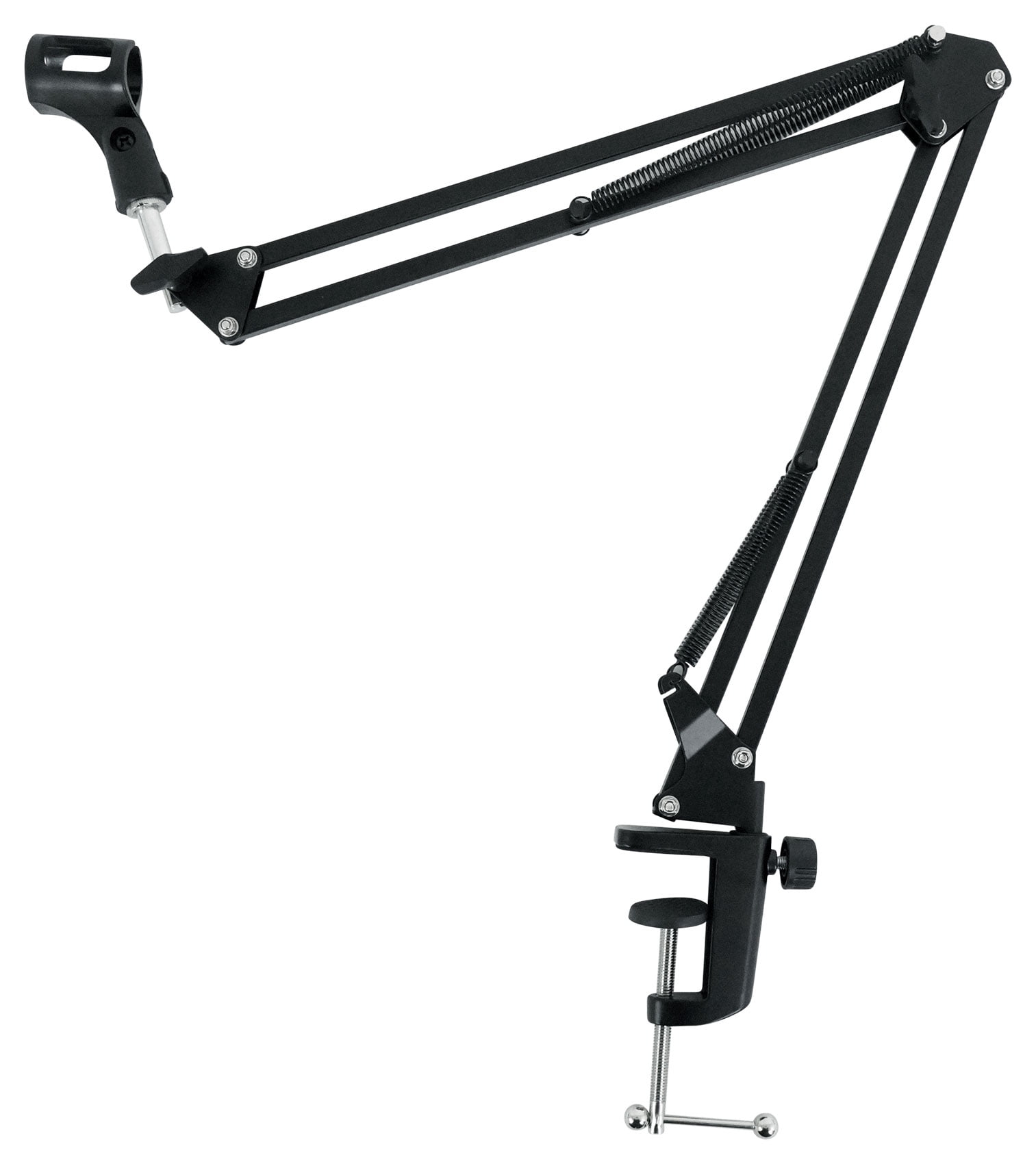 Rockville DMS30 30-Inch Microphone Boom Arm, Desk Clamp Studio Mic Stand, Steel Frame