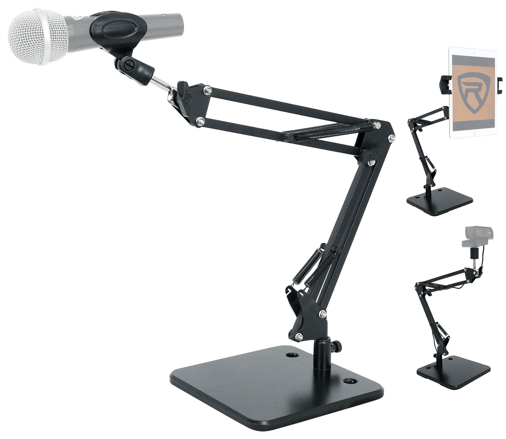 Rockville iSTAND 75 Desktop Boom Arm Mic/iPhone/iPad/Webcam Stand Weighted Base
