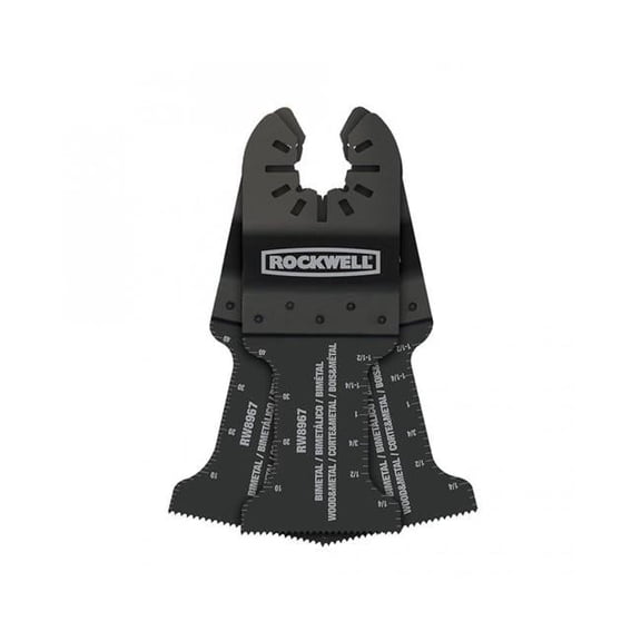 Rockwell 1.37 in. Sonicrafter Universal Bi Metal Extended Life Wood & Nail End Cut Blade - Black - Pack of 3