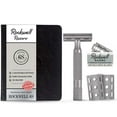thumbnail image 1 of Rockwell Razors 6S Stainless Steel Adjustable Safety Razor for Men with 5 Razor Blades, Matte Silver, 1 of 8