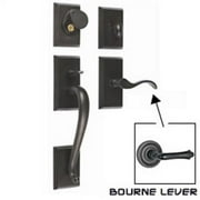 Rockwell EAGH301BLPVDUS3 Savoy Handle Set with Bourne Lever, Brass