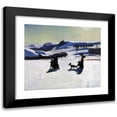 thumbnail image 1 of Rockwell Kent 22x20 Black Modern Framed Museum Art Print Titled - Snow Fields (Winter in the Berkshires), 1 of 5