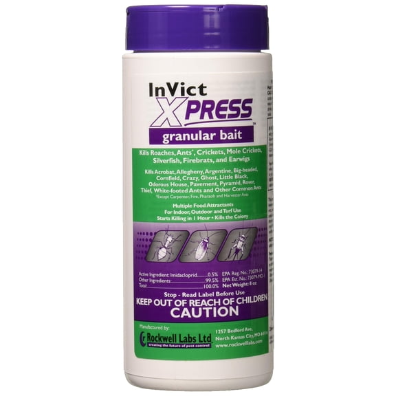 Rockwell Labs IXGB008 Invict Xpress Granular Pesticide Bait 8_Ounce