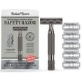 thumbnail image 1 of Rockwell Razors 2C Adjustable Double Edge Safety Razor for Men with 5 Razor Blades, Gunmetal Chrome, 1 of 6