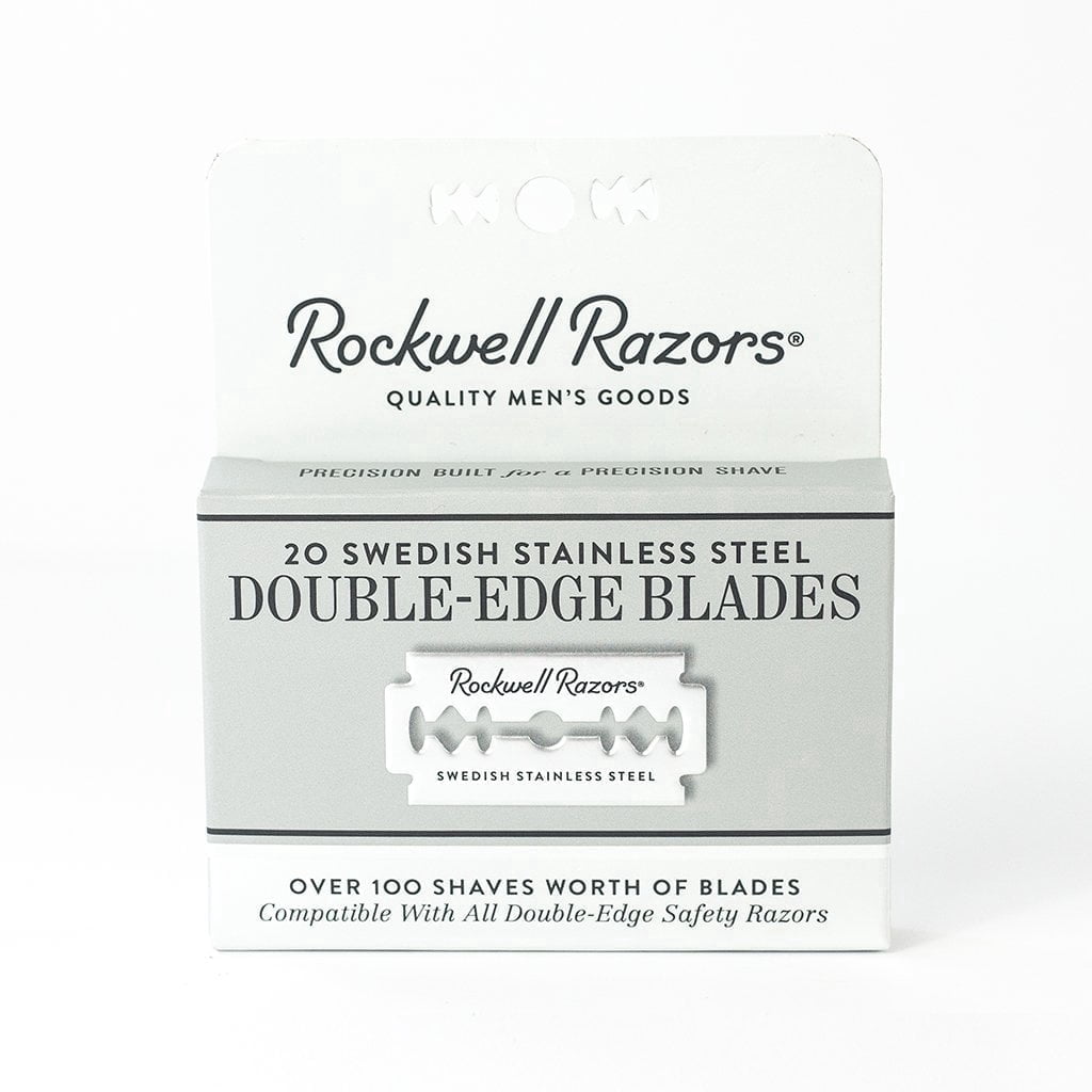 Signed A Razer Note Rockwell Razors Double Edge Razor Blades for Razor Shaving, 20-Pack ...