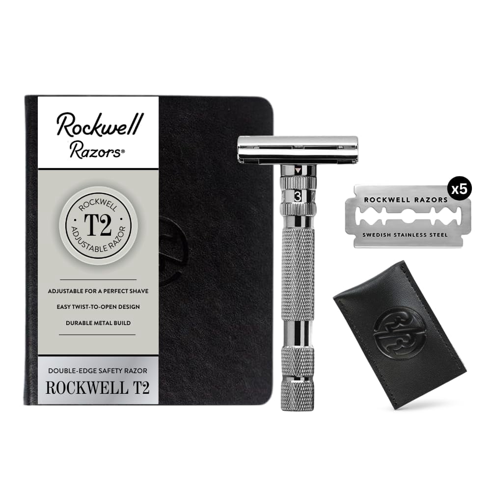 Signed A Razer Note Rockwell Razors T2 Adjustable Safety Razor for Men with 5 Razor Blades ...