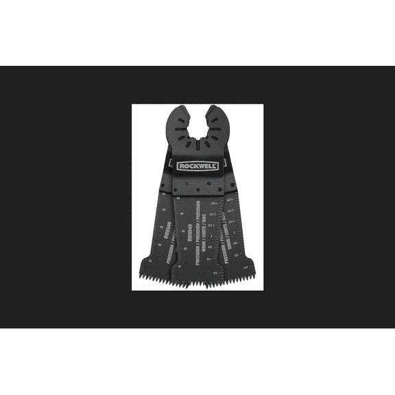 Rockwell Sonicrafter 1-3/8" EXTENDED LIFE Bimetal Wood and Nail End Cut Blade, 3-Pack