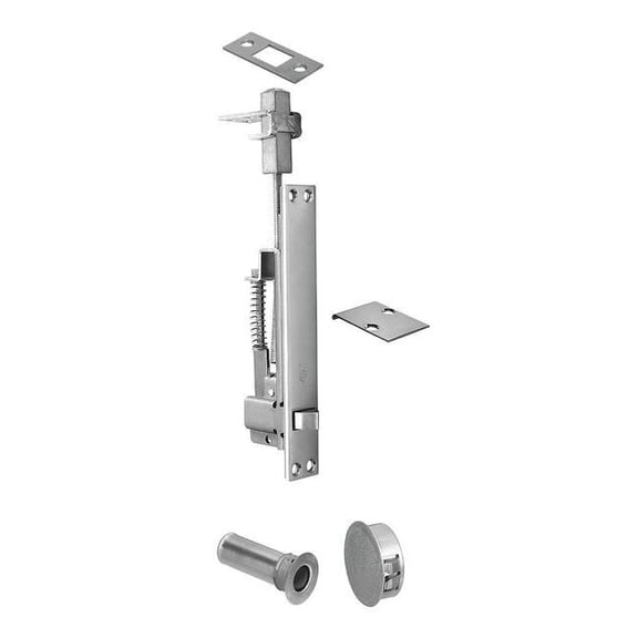 Rockwood Automatic Flush Bolt,Satin Chrome 2848.32D