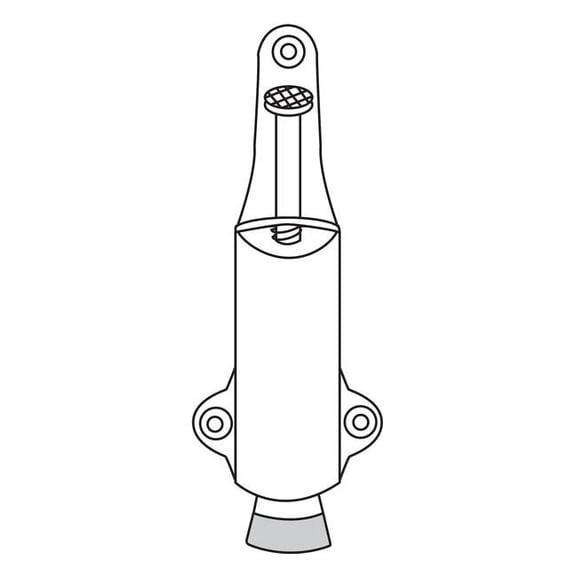 Rockwood Plunger Door Holder,Stn Brnze,Cast Brass 459.10