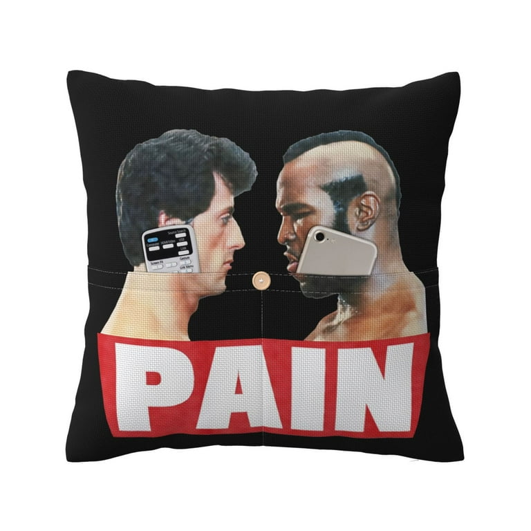 Rocky 18x18 Inch Decorative Funny Throw Pillow Covers for Sofa Couch Farmhouse Home Decorations Linen Decorative Throw Pillow Walmart