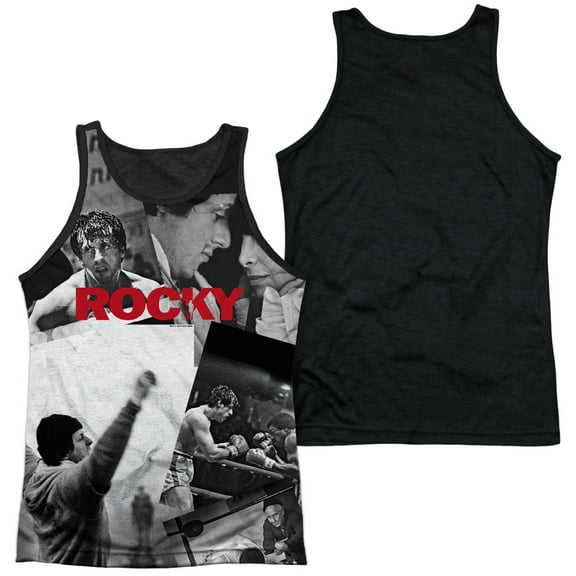 Rocky - 40Th Anniversay Collage - Black Back Tank Top - X-Large