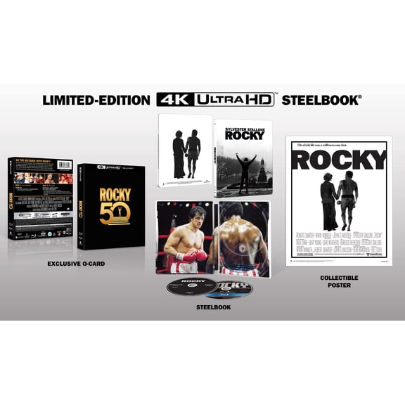 Rocky (50th Anniversary) (Steelbook) (4K Ultra HD + Blu-ray) Amazon/MGM Studios, Drama
