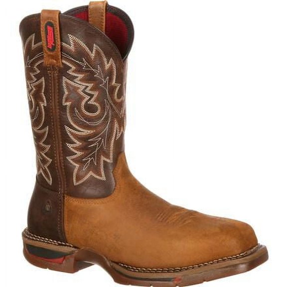 ROCKY WORK Men's 11" Long Range Carbon Fiber Toe Western Work Boot Brown - FQ0006132