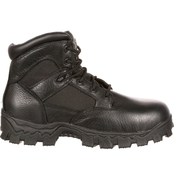 Rocky AlphaForce Composite Toe Waterproof Duty Boot, Black, Size 9.5(M)