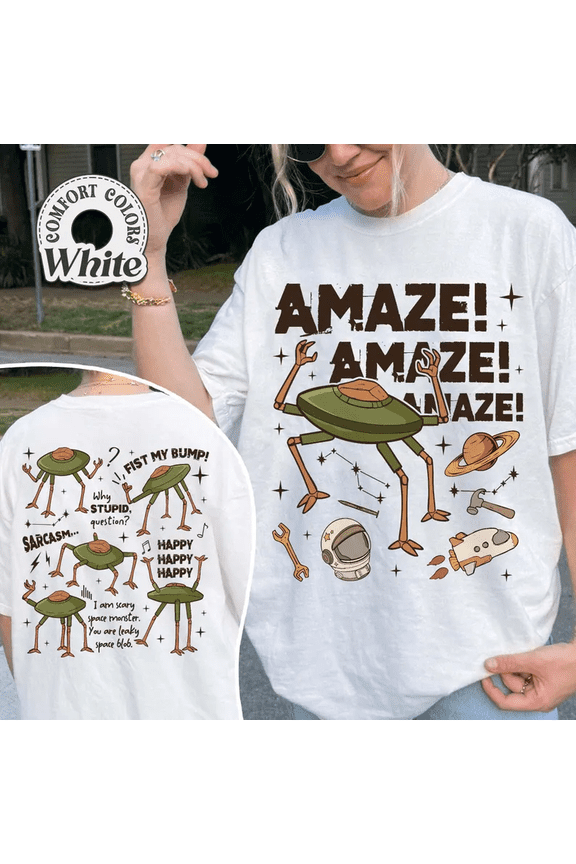 Rocky Amaze Amaze Amaze Comfort Colors Shirt | Hail Mary Book Shirt | Retro Alien Tee