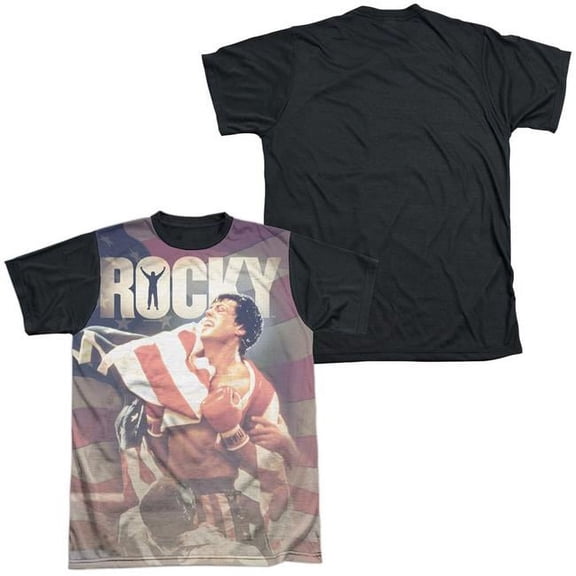 Rocky - American Dreams - Short Sleeve Black Back Shirt - Medium