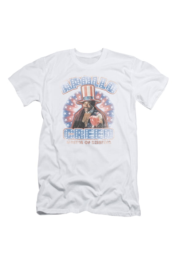 Rocky Apollo Creed Adult 30/1 T-Shirt White