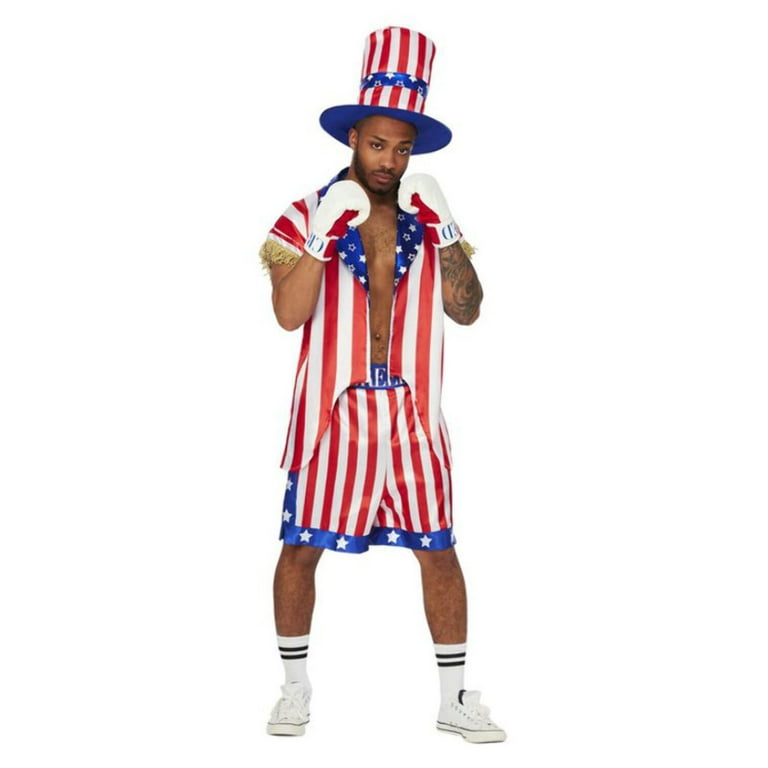 Rocky Apollo Creed Costume with Gloves Rocky Apollo Creed Costume with Gloves