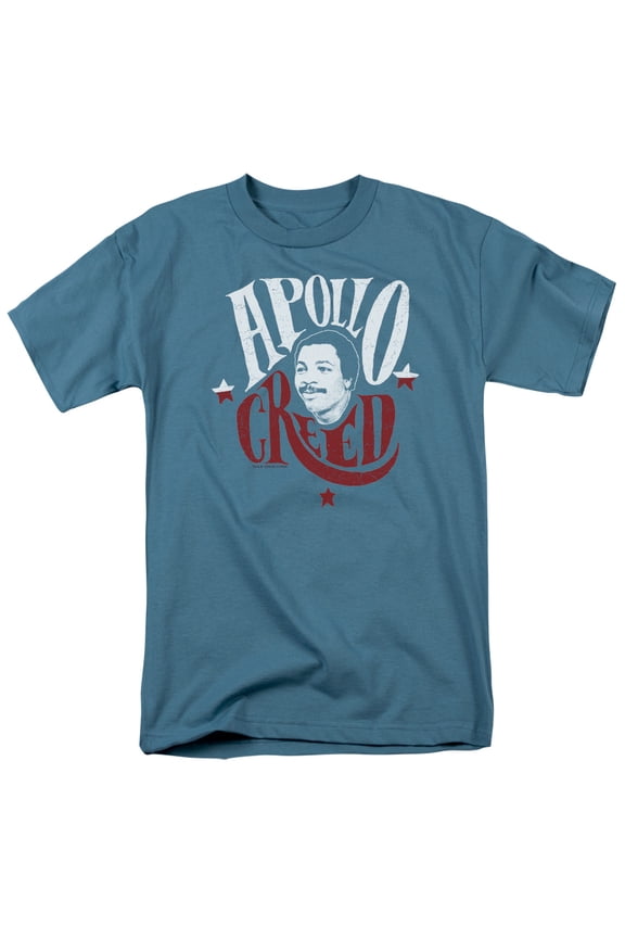 Rocky Apollo Sign Adult 18/1 T-Shirt Slate