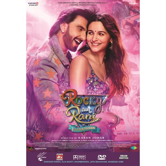 Rocky Aur Rani Kii Prem Kahaani Hindi Movie DVD stg: Ranveer Singh, Alia Bhatt