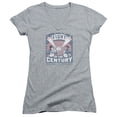 thumbnail image 1 of Rocky Balboa Creed Fight Poster Junior Women's V-Neck T-Shirt Athletic Heather, 1 of 1