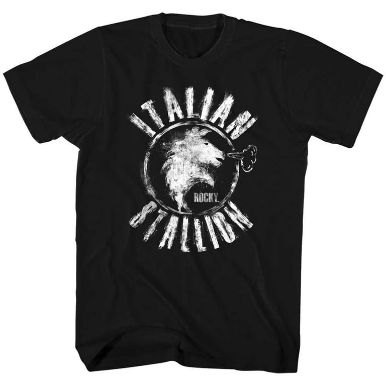 Rocky Balboa Italian Stallion Chalk Smudge Men s T Shirt Horse Head Boxing Fight Walmart