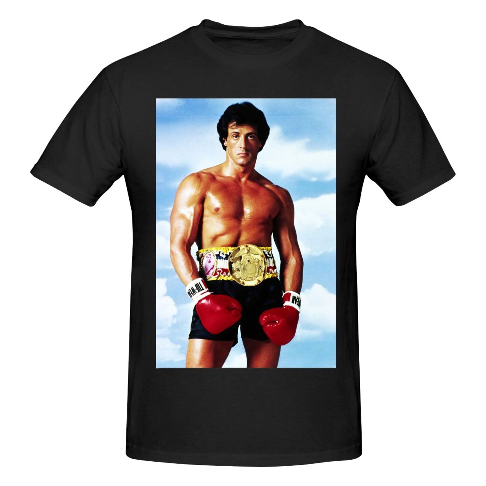 Rocky Balboa Sylvester Stallone Box Movie T Shirt Men's Summer Short ...