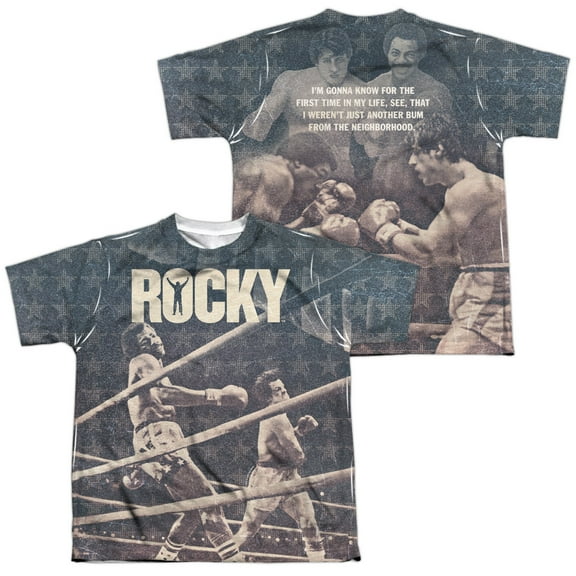 Rocky - Battle (Front/Back Print) - Youth Short Sleeve Shirt - X-Large