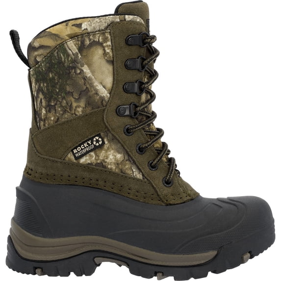 Rocky Big Kids Jasper Trac 2000G Insulated Outdoor Boot, Realtree Apx, Size 1(M)