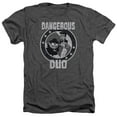 thumbnail image 1 of Rocky & Bullwinkle - Dangerous - Heather Short Sleeve Shirt - Large, 1 of 2