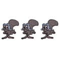 thumbnail image 1 of Rocky & Bullwinkle Flying Squirrel 3.5" Tall Embroidered Iron On Patch Set of 3, 1 of 1