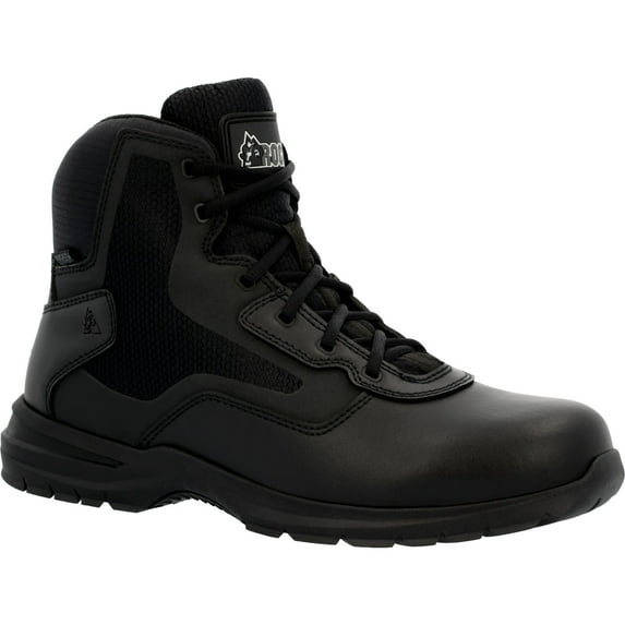 Rocky Cadet 6" Black Side Zip Public Service Boot Size 10.5(W)