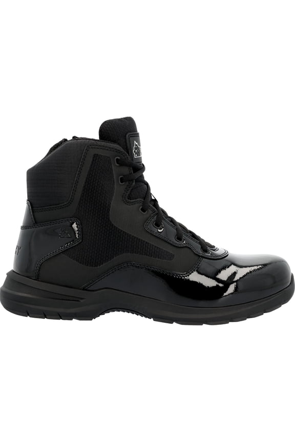 Cadet 6" Black Side Zip Public Service Boot
