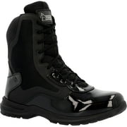 Rocky Cadet 8" Black Side Zip Public Service Boot Size 9.5(W)
