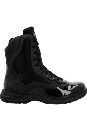 Cadet 8" Black Side Zip Public Service Boot
