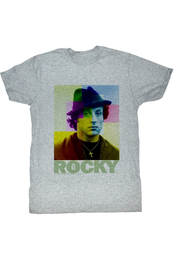 Rocky Colorful Rocks Gray Heather T-Shirt