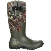 Rocky Core Rubber Waterproof Outdoor Boot, Mossy Oak Break Up Country, Size 10M