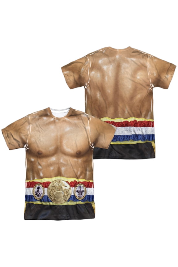 Rocky Costume Unisex Adult Sublimated Costume T Shirt (Front/Back), 2X-Large Multicolor