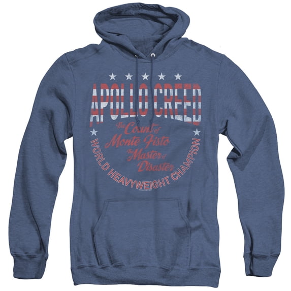 Rocky Count Of Monte Fisto Adult Heather Hoodie Sweatshirt Royal Blue