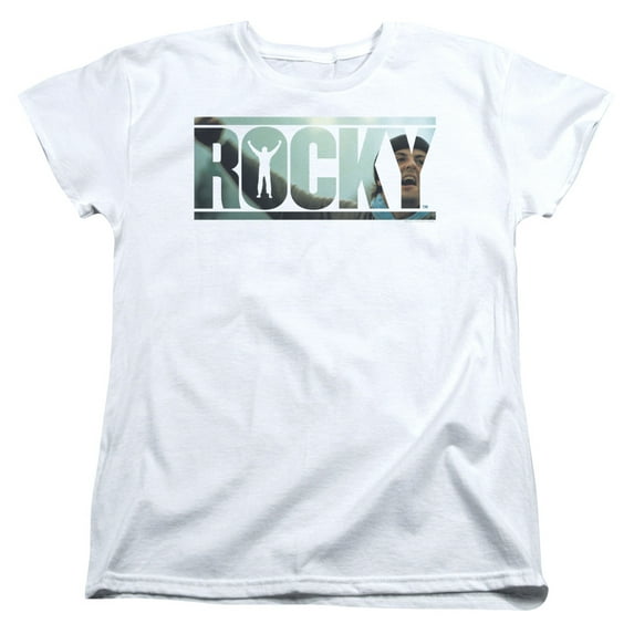 Rocky Cutout Logo Women's T-Shirt White