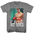 thumbnail image 1 of Rocky Dies Distressed Graphite Heather Adult T-Shirt 4Xl, 1 of 2