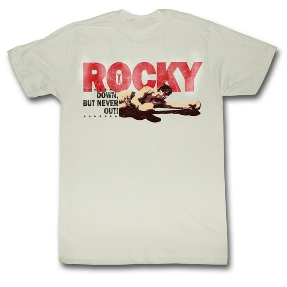 Rocky Downbut Never Out White T-Shirt