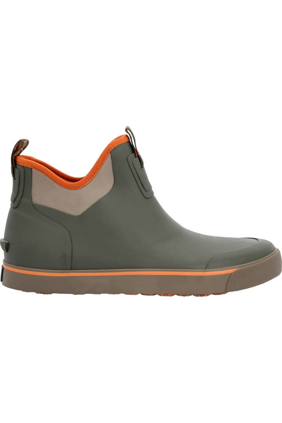 Dry-Strike Waterproof Green & Orange Deck Boot