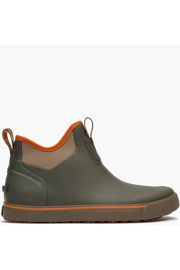 Dry-Strike Waterproof Green & Orange Deck Boot