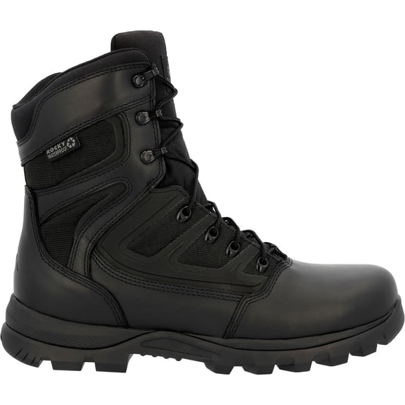 Rocky Enforcer 8” Composite Toe Public Service Boot, Black, Size 10.5(W)