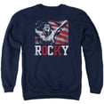thumbnail image 1 of Rocky Flag Champion Adult Crewneck Sweatshirt Navy, 1 of 1