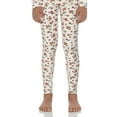 thumbnail image 1 of Rocky Fleece-Lined Bottoms Kids Base Layer Thermal Pants for Girls, Floral XS, 1 of 7